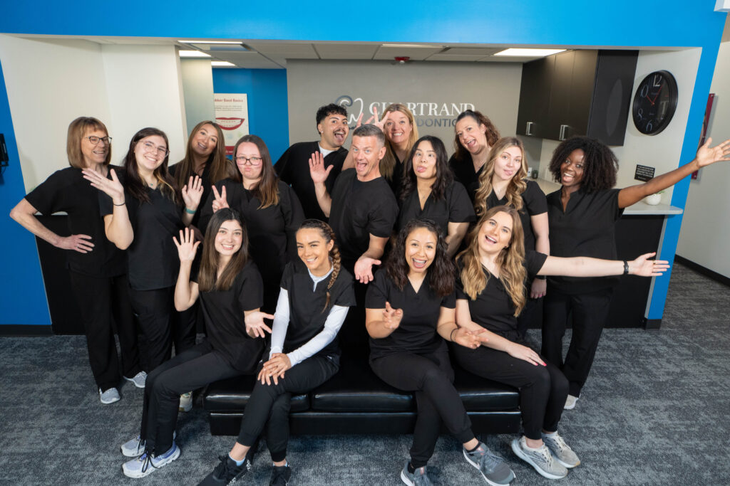 welcoming front desk team at papillion orthodontics